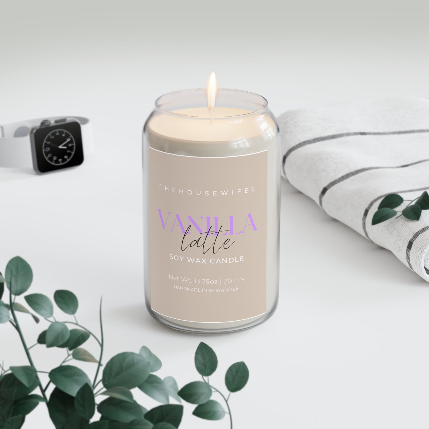 Vanilla Latte Scented Candle, 13.75oz